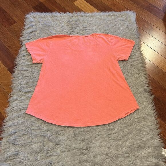 Fresh produce‎ bright coral organic cotton flowy tshirt - Picture 5 of 5